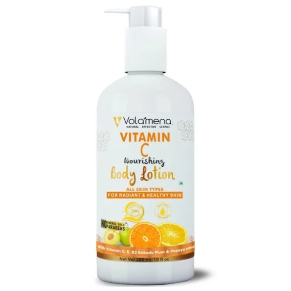 Volamena Vitamin C Nourishing Body Lotion for radiant & healthy skin 300 ml available on Herbkart