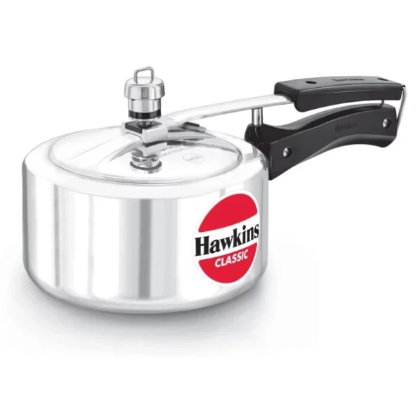 Hawkins 2 Litre Classic Pressure Cooker, Small Cooker, Silver available on Herbkart