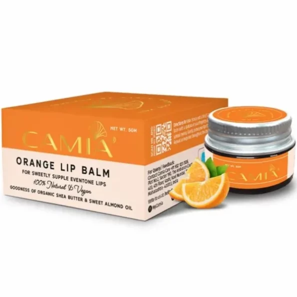 CAMIA - 100% Natural Orange Lip Balm for Dry & Chapped Lips 5 Gm available on Herbkart