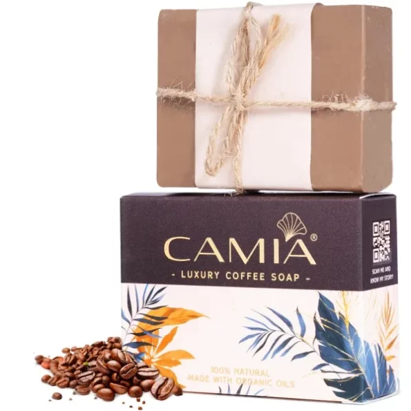 CAMIA - 100% Natural & Handmade Organic Coffee Soap For Bath 125 Gm available on Herbkart