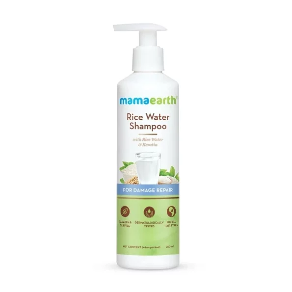 Mamaearth Rice Water Shampoo with Rice Water & Keratin For Damage Repair - 250 ml, Herbkart8t751BcaxltjoL.webp,