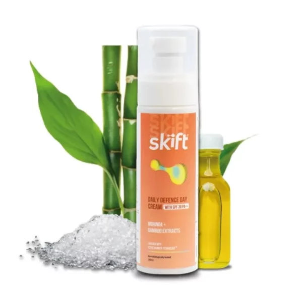 SKIFT Daily Defence Day Cream (100ml) SPF 30 PA++, Lightweight and Moisturizing Face Cream available on Herbkart