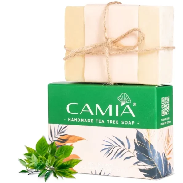 CAMIA - Organic & Handmade Tea Tree Soap 125 Gm available on Herbkart