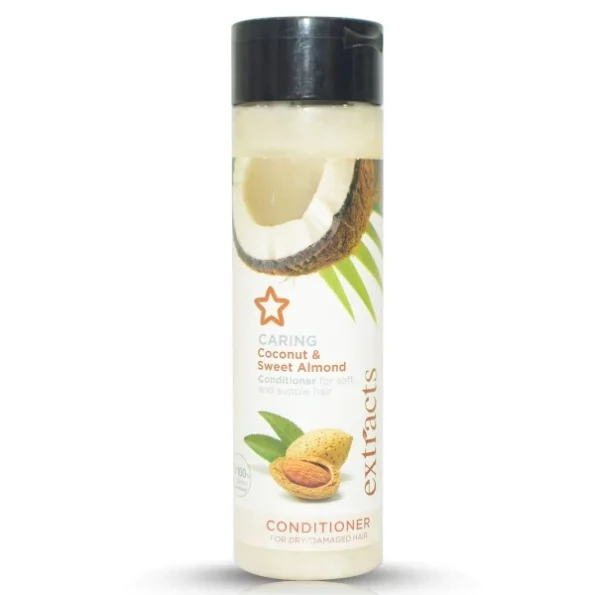 Just Peachy Caring Coconut And Sweet Almond Conditioner For Dry Damaged Hair 400 Ml available on Herbkart