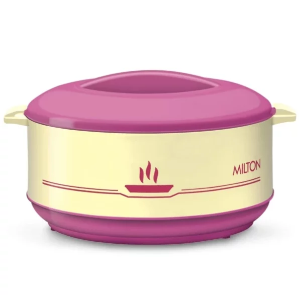 MILTON Buffet 2000 Inner Steel Casserole, 2 Litre, Cherry Pink available on Herbkart