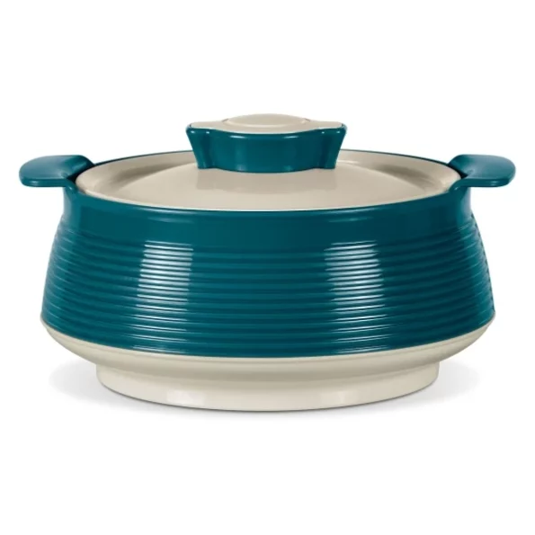 MILTON Venice 2000 Double Walled Inner Stainless Steel Serving Casserole, 1850 ml, Marble Green available on Herbkart