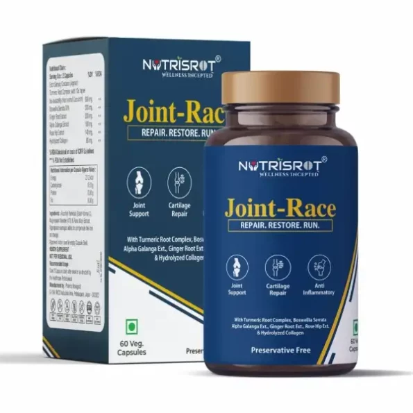 NUTRISROTÃŒ Joint-Race Ayurvedic Supplement (60 Veg Caps) available on Herbkart