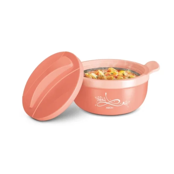 MILTON Crave 1500 Inner Steel Casserole, 1380 ml, Peach available on Herbkart