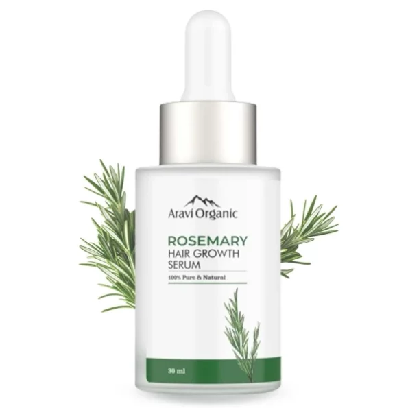 Aravi Organic Rosemary & Biotin Hair Growth Serum - 30 ml available on Herbkart