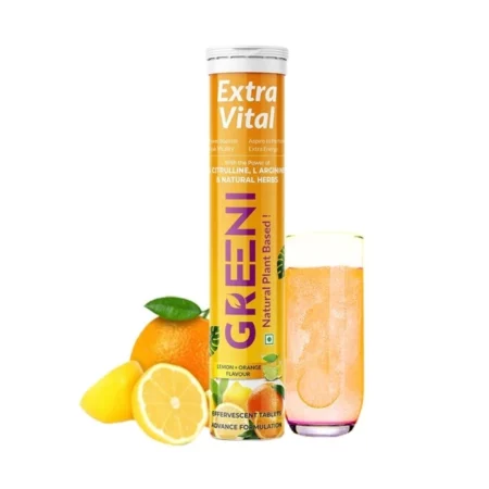 Greeni Extra Vital Helps In Power Booster|Peak Vitality|Aspire to Performance|Extra Energy (Pack of 1, 15 Tablets)