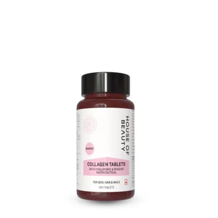 HOUSE OF BEAUTY Collagen Tablets Supplement with 60 Tablets for Skin, Glow, Joints, Women and Men (200 Gram)