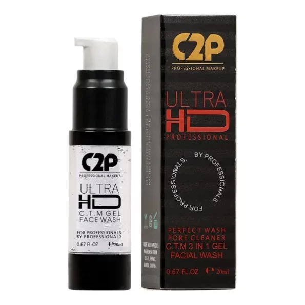 C2P Pro MAKE UP Ultra HD 3-in-1 Cleanser, Toner & Moisturizer Face Wash cum Cleanser (Transparent 20 ml), Herbkart8t7617HxtfD8LL.webp,