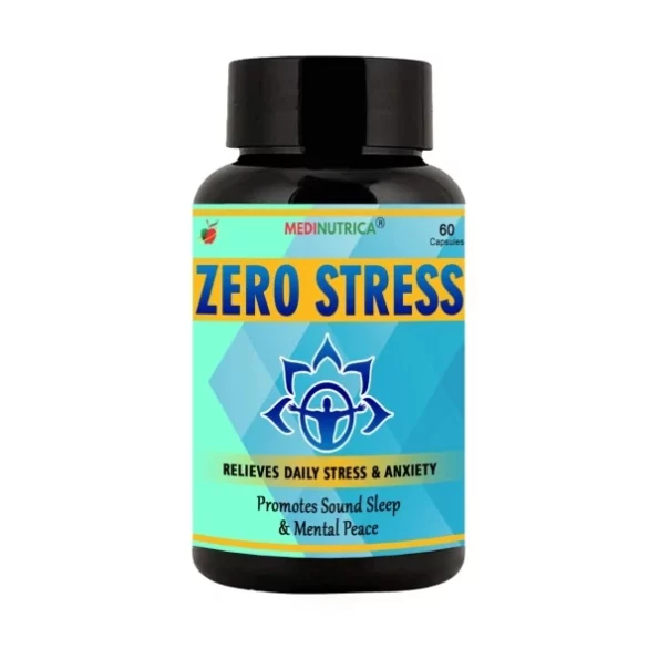 MEDINUTRICA Zero Stress, Anti-Stress and Sleep Support Supplement - 60 Tablets, Herbkart8t751UxmDXGmfL.webp,