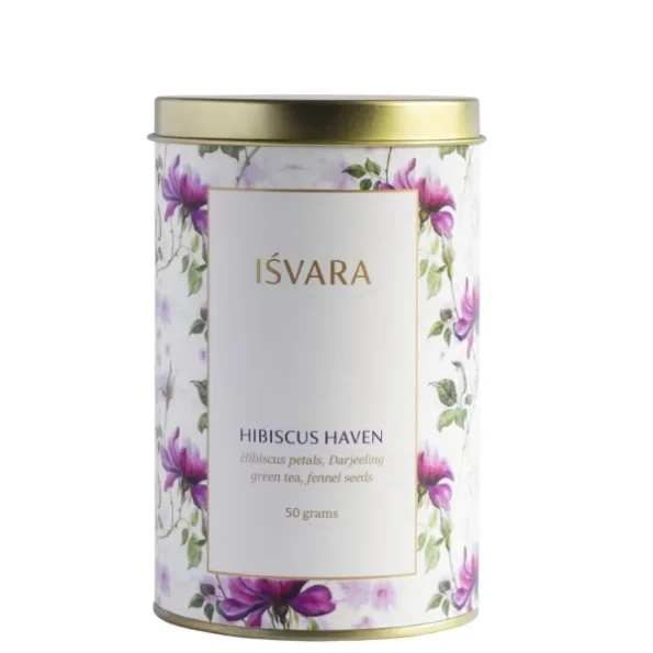 Isvara Green Tea - Hibiscus Haven, Mix of Hibiscus, Darjeeling Green tea & Fennel, 50 gm, Herbkart8t761oq7FkRX5L.webp, Herbkart8t761oq7FkRX5L