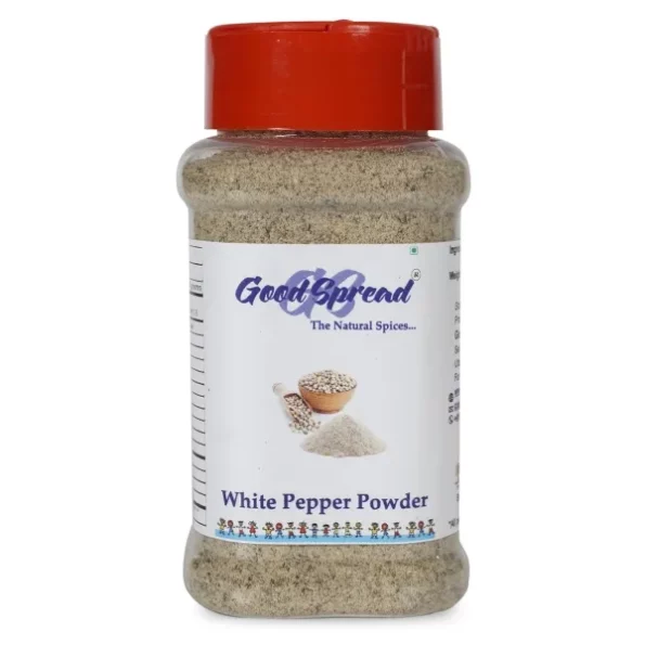 GoodSpread Organically Grown White Pepper Powder 200gm available on Herbkart