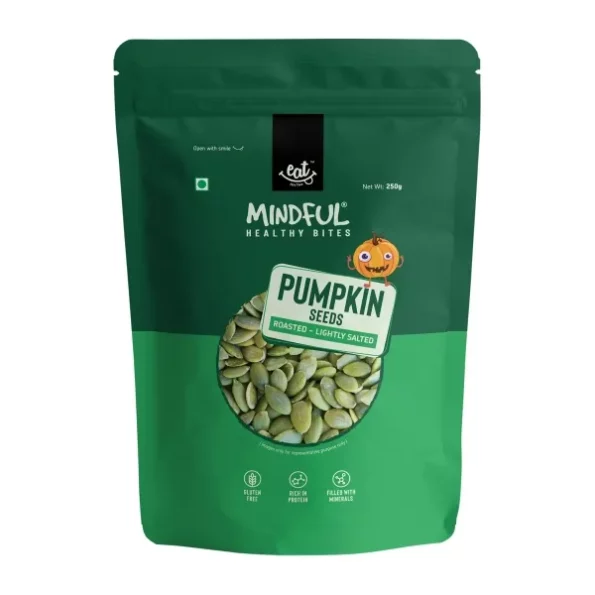 Eat Anytime Mindful Helathy Roasted & Lightly Salted Pumpkin Seeds - 250gm, Herbkart8t761CcQegN6WL.webp, Herbkart8t761CcQegN6WL