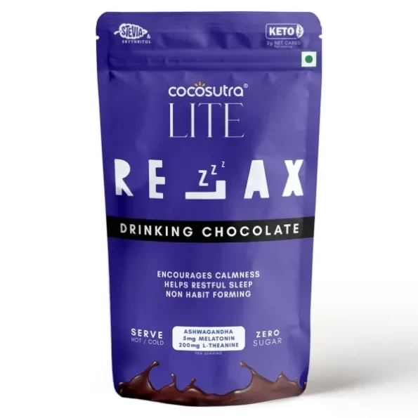 Cocosutra LITE RELAX - Sugar Free Drinking Chocolate Mix 200 g, Herbkart8t7619VcG2sbLL.webp, Herbkart8t7619VcG2sbLL