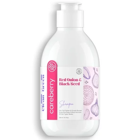 Careberry Organic Red Onion & Black Seed Stimulating Shampoo, 300 mL, Herbkart8t761z5-fMfmTL.webp, Herbkart8t761z5 fMfmTL