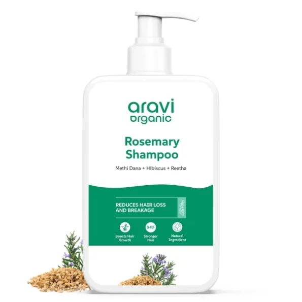 Aravi Organic Rosemary Hair Growth Shampoo - 200 ml available on Herbkart