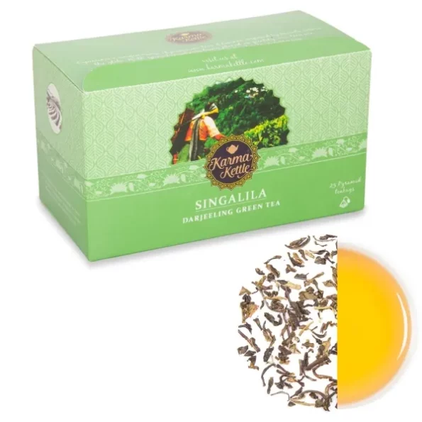 Karma Kettle Singalila -100 % Pure and Fresh Darjeeling Green Tea 25 Pyramid Teabags, 50 g, Herbkart8t771bEWX2ziYL.webp, Herbkart8t771bEWX2ziYL