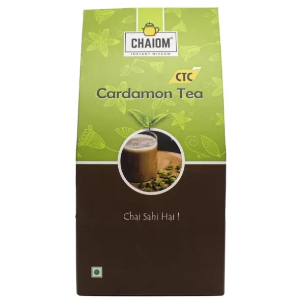 ChaiOm - Cardamom Black Tea CTC, 100gm Loose Tea available on Herbkart