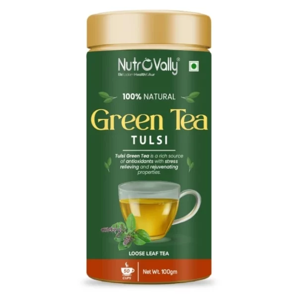 NutroVally Green Tea with Tulsi 100gm, Herbkart8t761IW3K85zAL.webp, Herbkart8t761IW3K85zAL