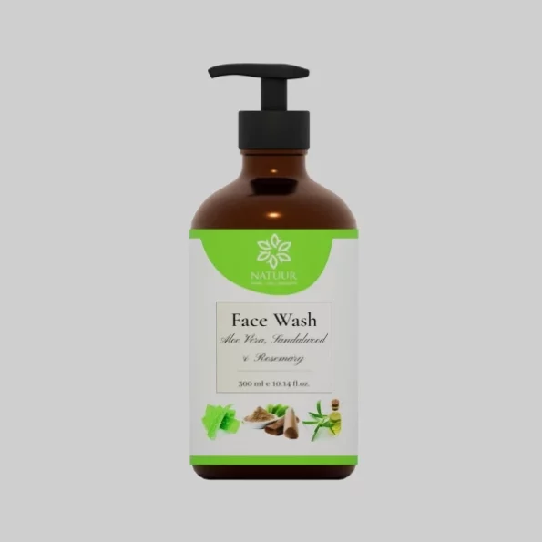 Natuur - Vitamin E, Aloe, Sandalwood & Rosemary Face Wash - 300ml available on Herbkart