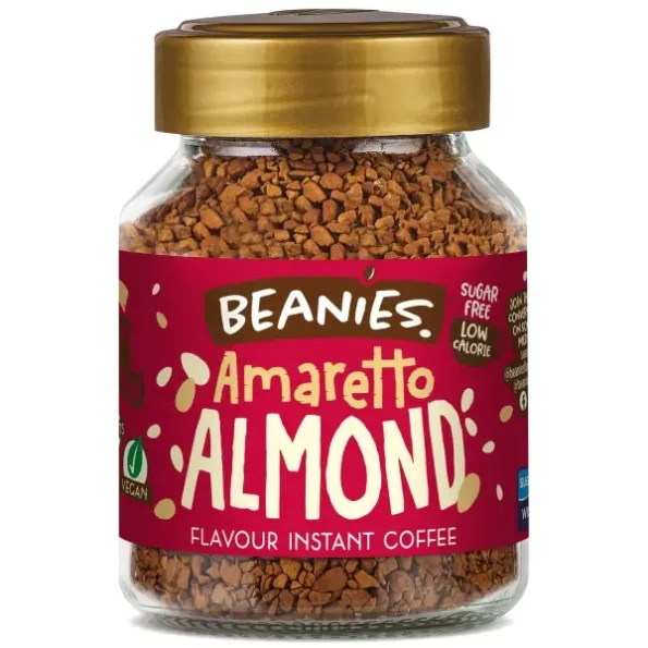 Beanies Instant Flavoured Coffee, Amaretto Almond, 50 g available on Herbkart