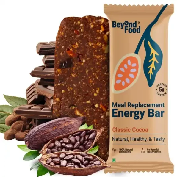 Beyond Food Meal Replacement Energy Bar - Classic Cocoa - Pack of 6, Herbkart8t771fXzWK9N7L.webp, Herbkart8t771fXzWK9N7L