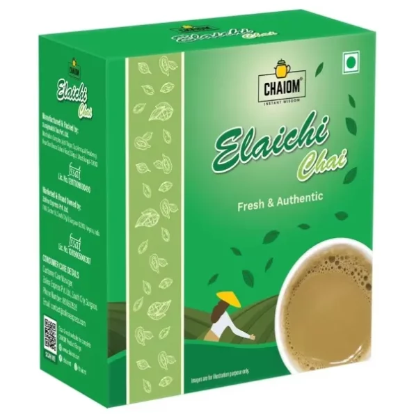 ChaiOm - Elaichi Chai Black CTC Tea 100g available on Herbkart