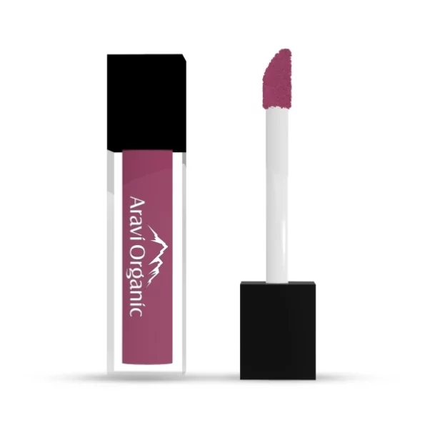 Aravi Organic Light Pink Soft Matte Long Stay Lipstick - 1.5 ml available on Herbkart