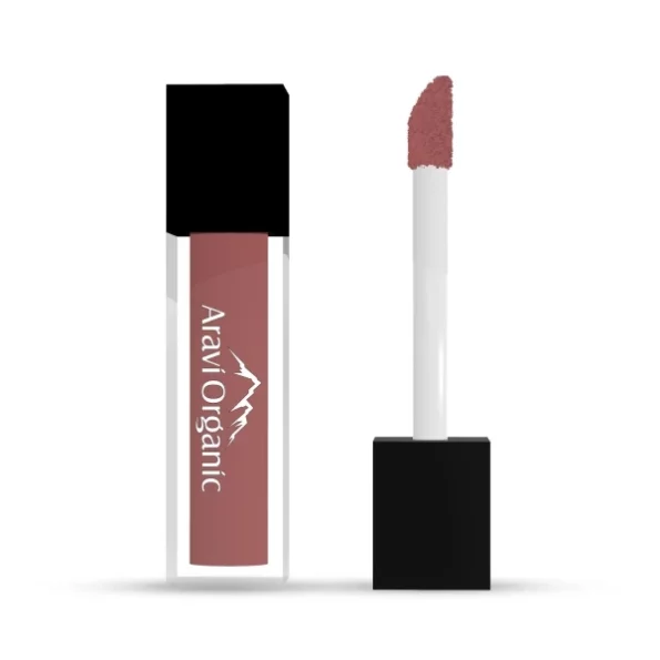 Aravi Organic Light Nude Soft Matte Long Stay Lipstick - 1.5 ml available on Herbkart