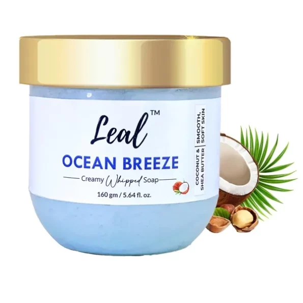 Leal Cosmetics Whipped Soap, Ocean Breeze Bath Cream Soap - 160 gm available on Herbkart