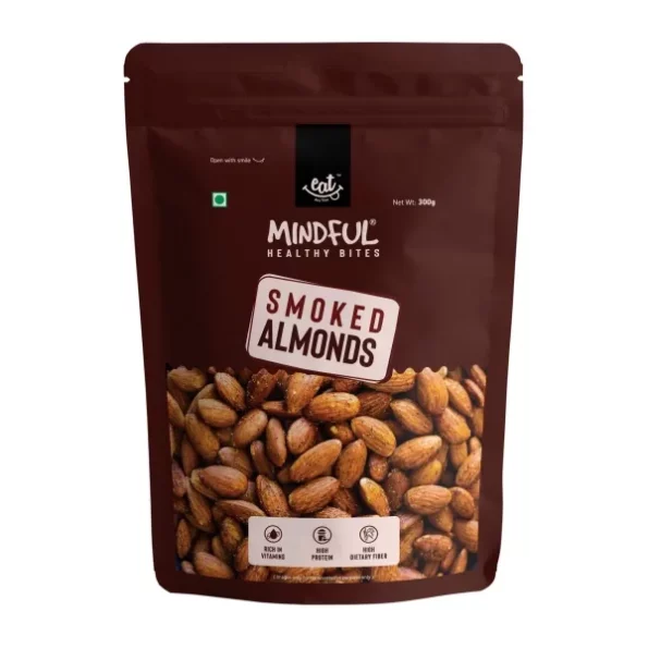 Eat Anytime Mindful Healthy Smoked Almonds (badam) - 300gm, Herbkart8t771wQO05aWIL.webp, Herbkart8t771wQO05aWIL