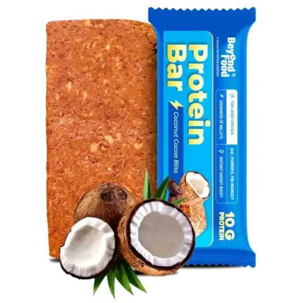 Beyond Food Protein Bars - Whole Nutrition Snack - Coconut Cocoa Bliss - Pack of 6, Herbkart8t781RqejfAfXL.webp, Herbkart8t781RqejfAfXL