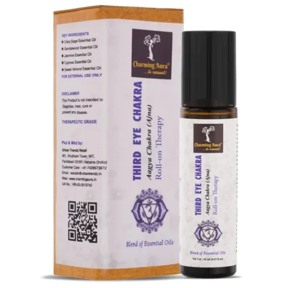 Charming Aura- Third Eye Chakra (Aagya Chakra-Ajna) Roll-on Therapy Oil - 10ml (Third Eye Chakra), Herbkart8t771v2kaUiSZL.webp, Herbkart8t771v2kaUiSZL