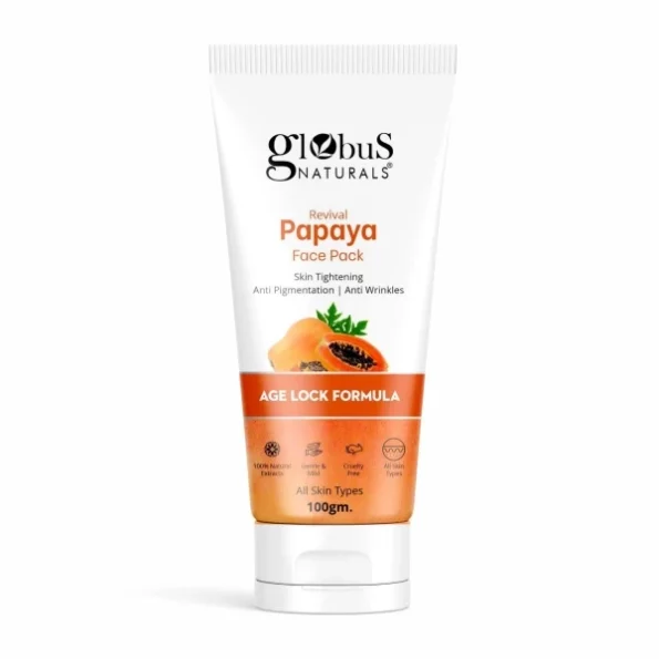 Globus Naturals Papaya Face Pack, 100 gm, Herbkart8t751vlvSJG8TL.webp, Herbkart8t751vlvSJG8TL