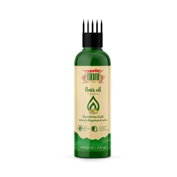 Apollo Noni Hair Oil, 100ml available on Herbkart