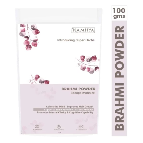 NAMHYA Organic Brahmi Powder (100 Grams) available on Herbkart