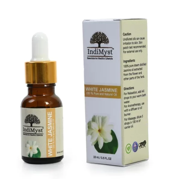 IndiMyst White Jasmine Essential Oils - 15 ml available on Herbkart