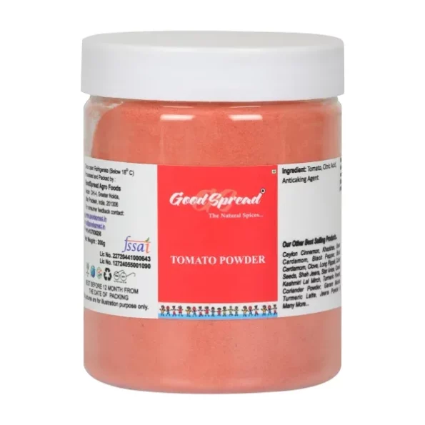 GoodSpread Organically Grown Dehydrated Tomato Powder: 200gm available on Herbkart