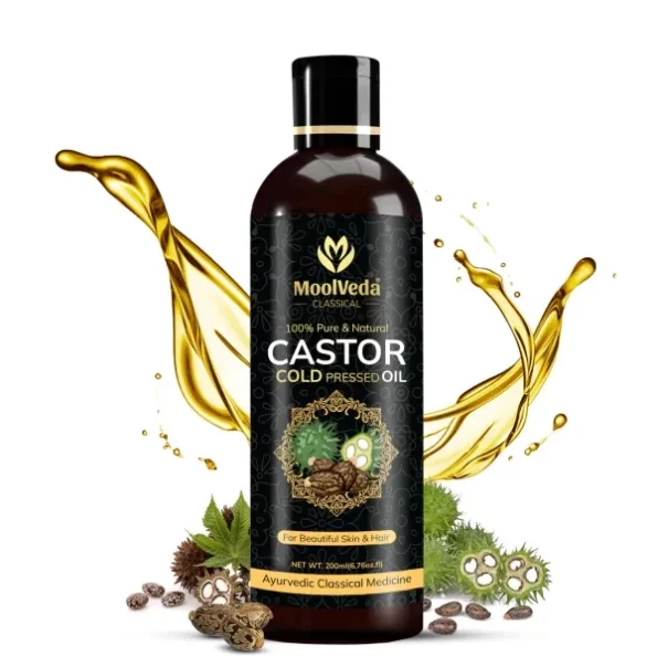 Moolveda Pure Cold Pressed Castor Hair Oil, 200ml, Herbkart8t781bTBeMcz3L.webp, Herbkart8t781bTBeMcz3L