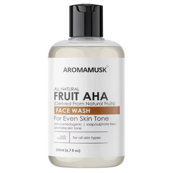 AromaMusk Fruit AHA Face Wash for Skin Brightening, 200ml, Herbkart8t75120LPMrs8CL.webp, Herbkart8t75120LPMrs8CL