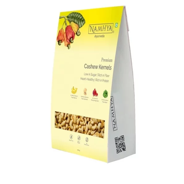 Namhya Cashew Kernels Whole Crunchy Cashew (200 G). available on Herbkart