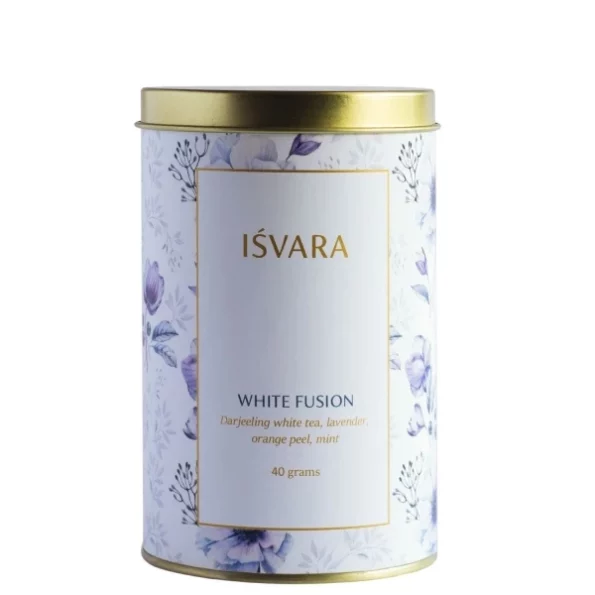 Isvara White Tea - White Fusion, Lavender white tea with orange peel, mint, 40gm, Herbkart8t761RfDv5PJBL.webp, Herbkart8t761RfDv5PJBL