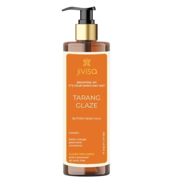 Jivisa Tarang Glaze Butter Body Milk for Anti-Ageing and Skin Softness (200ml) available on Herbkart