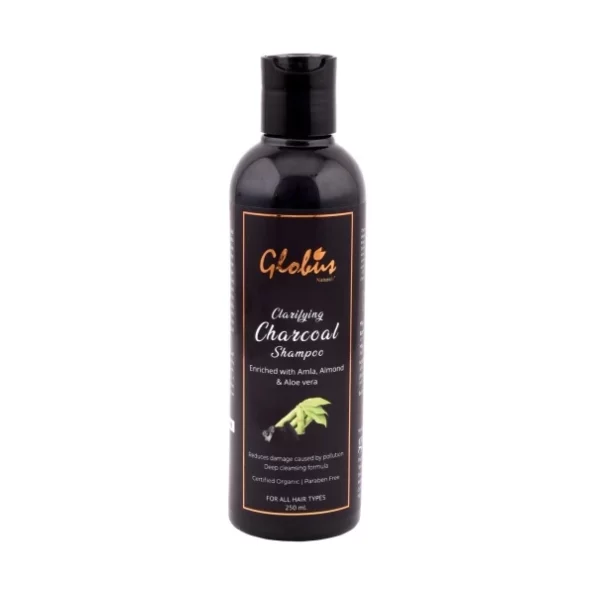 Globus Naturals Clarifying Charcoal Shampoo, Enriched with Amla, Almond & Aloe vera, 250ml, Herbkart8t761XGCoDgd0L.webp, Herbkart8t761XGCoDgd0L