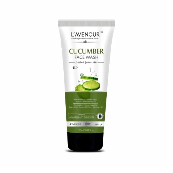 L'avenour Cucumber Face Wash with Vitamin E - 115ml available on Herbkart