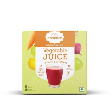 Namaste Chai Healthy Vegetable Juice Premix, 10 Readymade Powder Sachets, 250g (25gm x10 sachets)