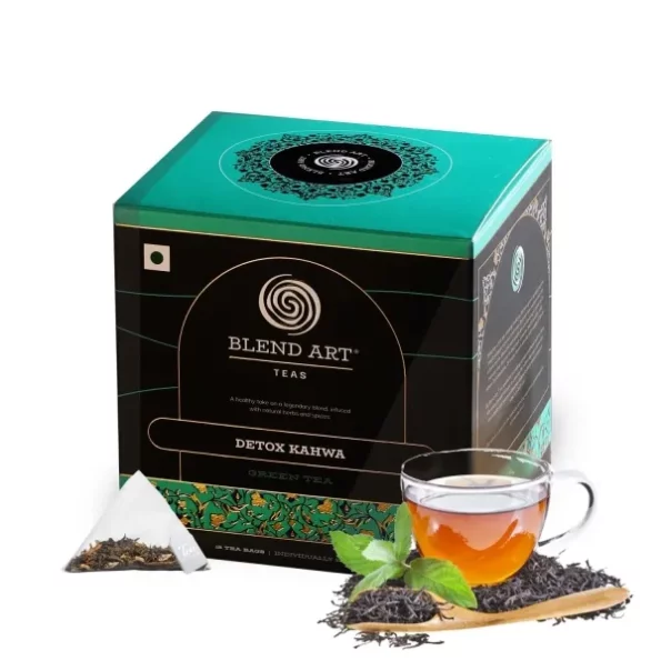 Blendart Detox Kahwa Green Tea - 15 Tea Bags available on Herbkart